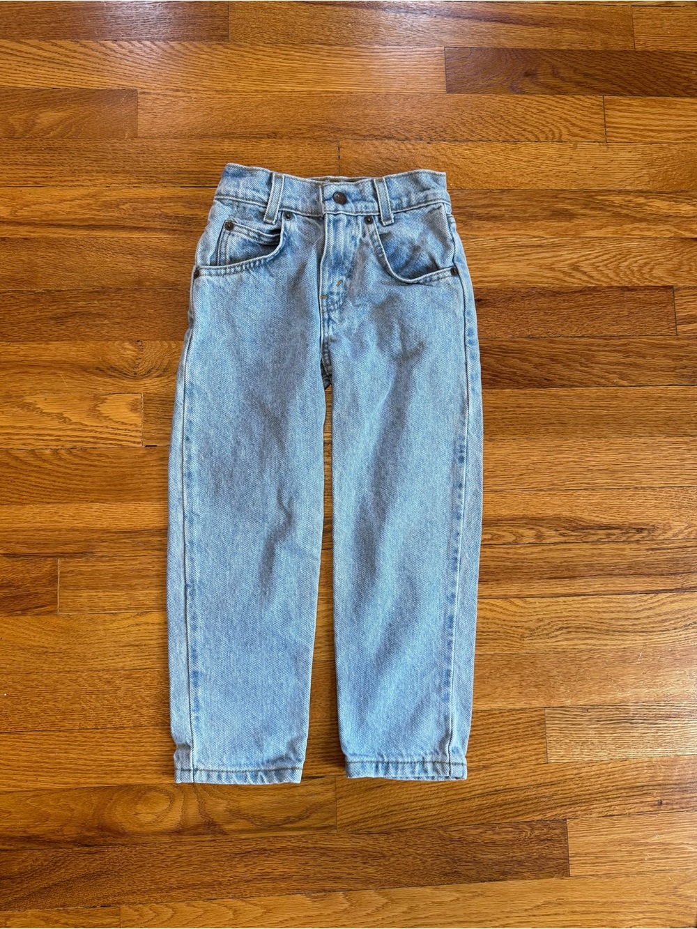 Levis Vintage Youth 5 Light Wash Jeans 90s Orange Tab 18x18 Relaxed Cotton Denim